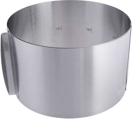 Rant Cake Collar H=12cm Adjustable 16-30cm Scale Cake Ring