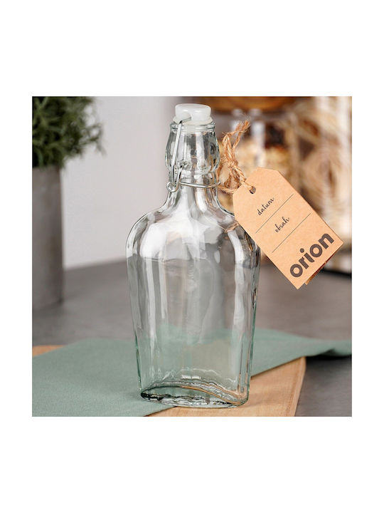 Orion Bottle Water Glass with Clip Transparent 180ml