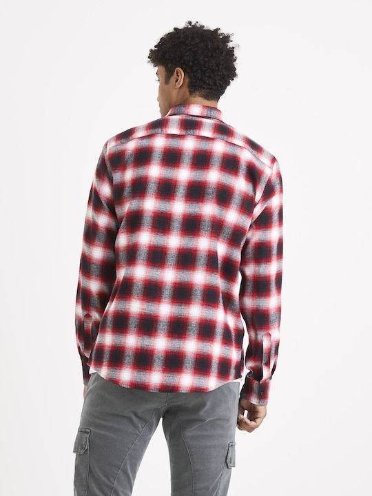 Long Sleeve Flannel Checked Shirt Checked