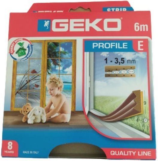 Self-Adhesive Tape Draft Stopper Window in Brown Color