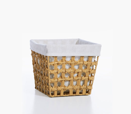 Nef-Nef Homeware Декоративна Кошница Слама Кафява 27x27x25см