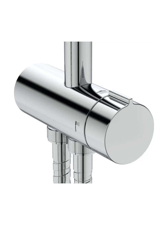 Ideal Standard Στήλη Ντουζ χωρίς Μπαταρία Ασημί