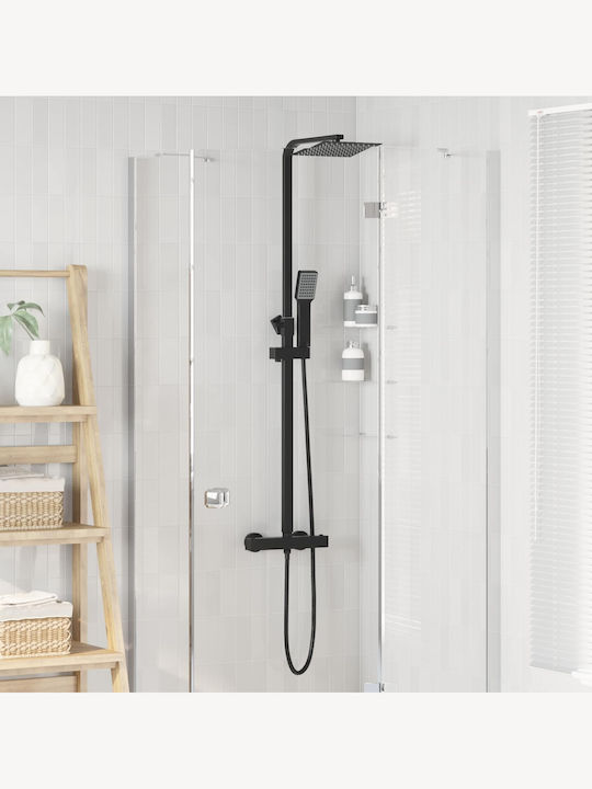 vidaXL Ρυθμιζόμενη Στήλη Ντουζ χωρίς Μπαταρία 150cm Χάλκινη
