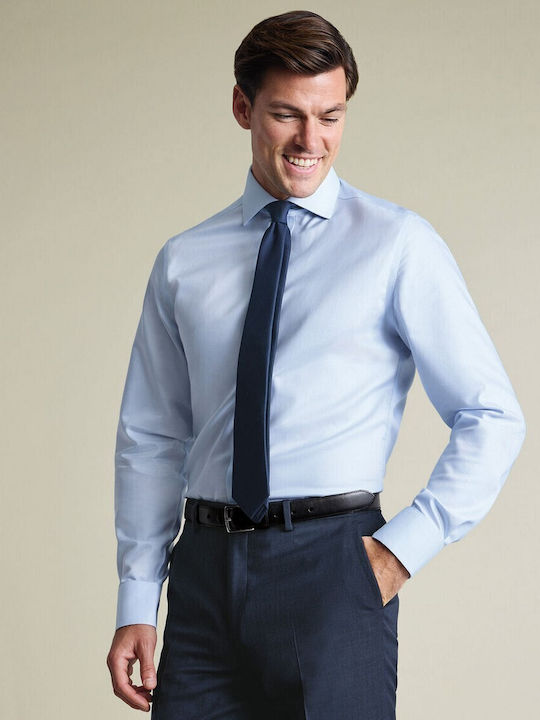 Charles Tyrwhitt Βαμβακερό Πουκάμισο Θαλασσί