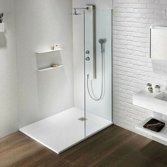 Sirene Slate Rectangulară Duș din piatră artificială 100x80cm Gri