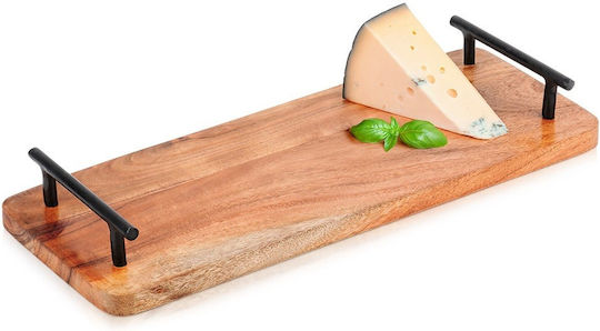 Excellent Houseware Метал Поднос за сервиране с Дръжки в Кафяв Цвят 40x15x5см 1бр