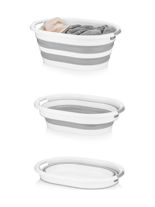 SteweHome SteweHome Wäschekorb Set Korbweide Klappbar 40lt Graue