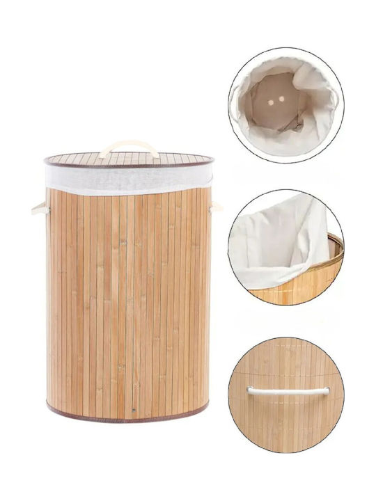 SteweHome Καλάθι Απλύτων Bamboo Πτυσσόμενο 35x50x50cm Μπεζ SteweHome Καλάθι Απλύτων Bamboo Πτυσσόμενο 35x50x50cm Μπεζ