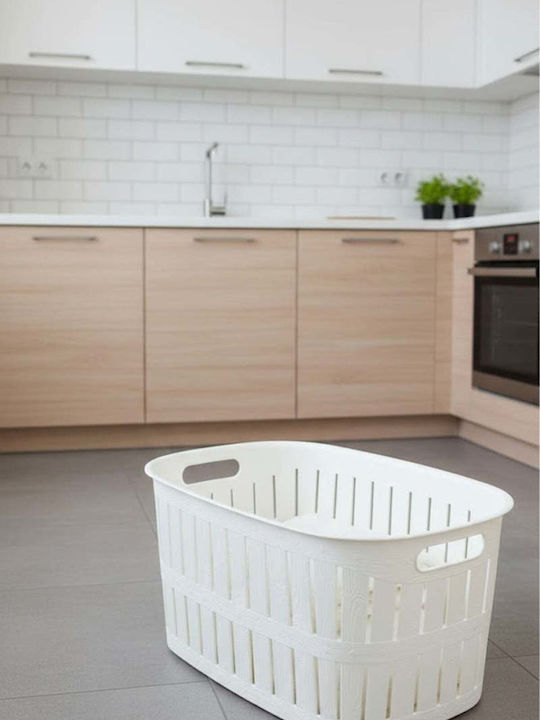 SteweHome SteweHome Wäschekorb Kunststoff 40lt Weiß SteweHome SteweHome Wäschekorb Kunststoff 40lt Weiß