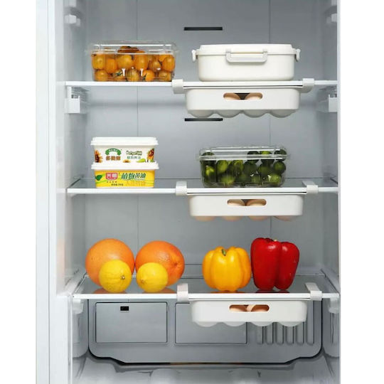 Kosova Rolling Egg Case Fridge Organisers For 12 Eggs 31.5x17.8x4.5cm
