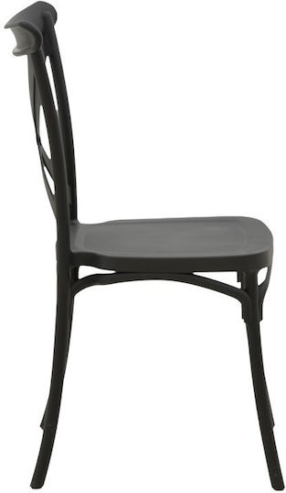 Pakketo Gartenstühle Polypropylen Crossie Schwarze 43x53x88cm