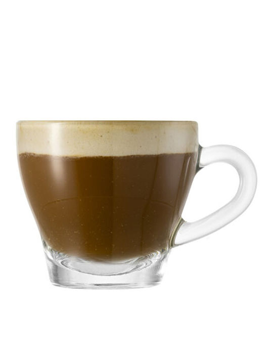 Borgonovo Ischia Glass Transparent Cappuccino Cup 180ml