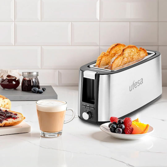 Ufesa Prăjitoare De Pâine 2 Sloturi 1400W Inox