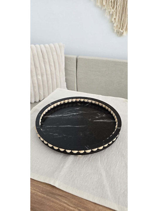 SteweHome Διακοσμητικός Δίσκος Μάρμαρο 25x20cm