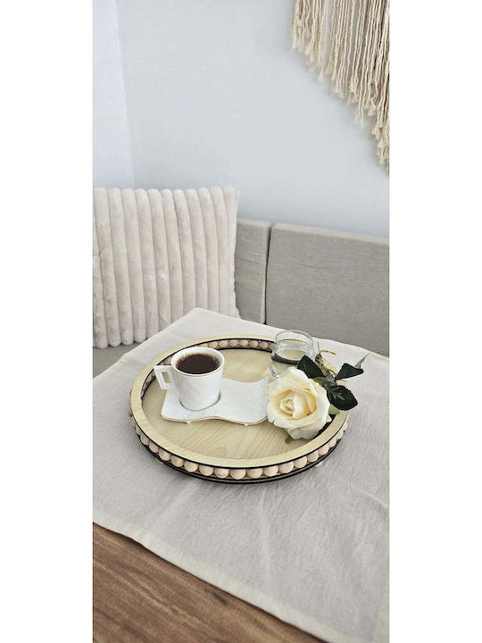 SteweHome Decorative Tray Wooden 25x20cm