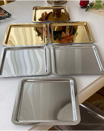 SteweHome STE-036675-P36675 Metallischer Dekorative Tabletts SteweHome STE-036675-P36675 Metallischer Dekorative Tabletts