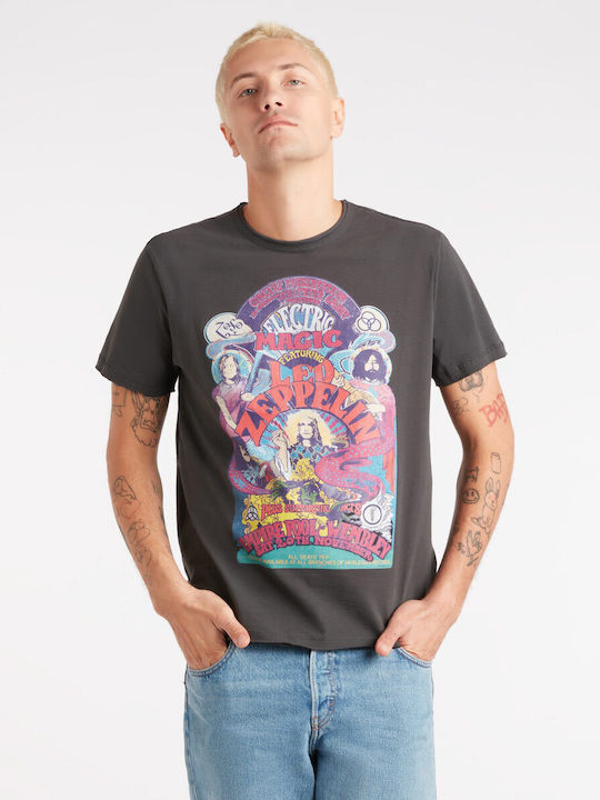 Led Zeppelin Electric Magic T-shirt Тъмносив Унисекс Zave210lem-cha