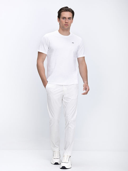 Mcgregor Мъжка Памучна Тениска С Дискретно Лого Modern Fit Mcgregor Бяла Памучна All Day Casual