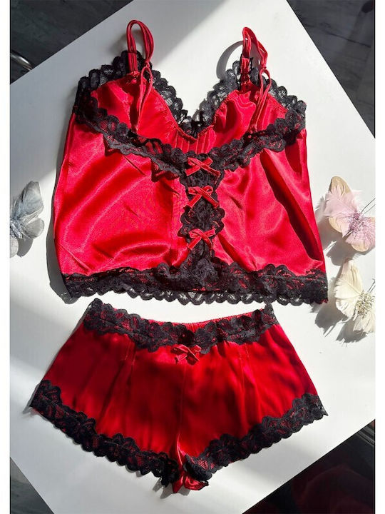 Jumelles Καλοκαιρινό Babydoll Κοκκινο