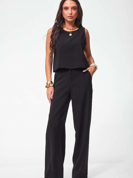 Women's Black Set with Trousers