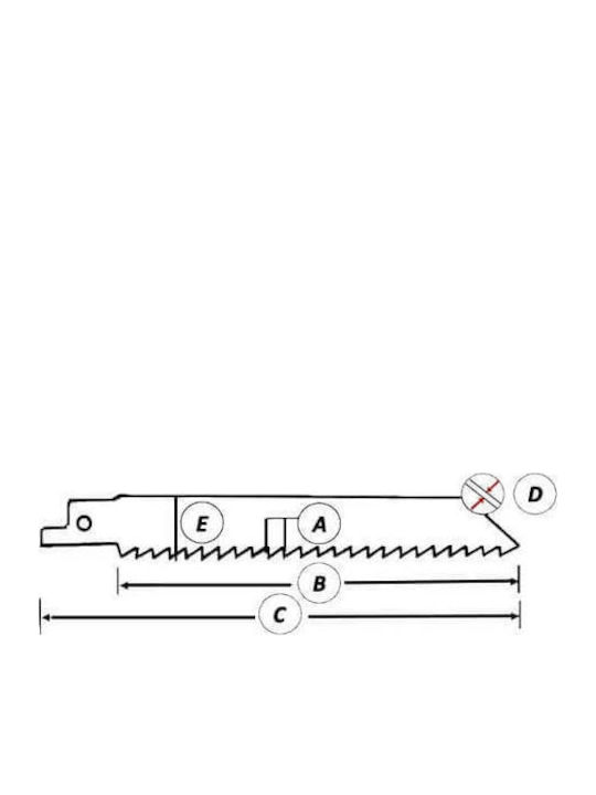 Jig Saw Blades 150mm Set 5 Pieces HSS Bi-Metal Germany Mp.s 4401