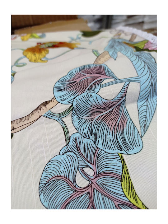 FRIPIA Față De Masă Din In Cu Dantelă Albă 140x250 Cm