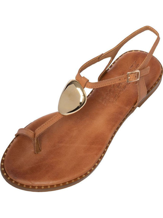 Leather Women's Sandals Tabac