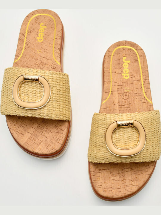 Дамски Анатомични Сандали Flatforms Бежови