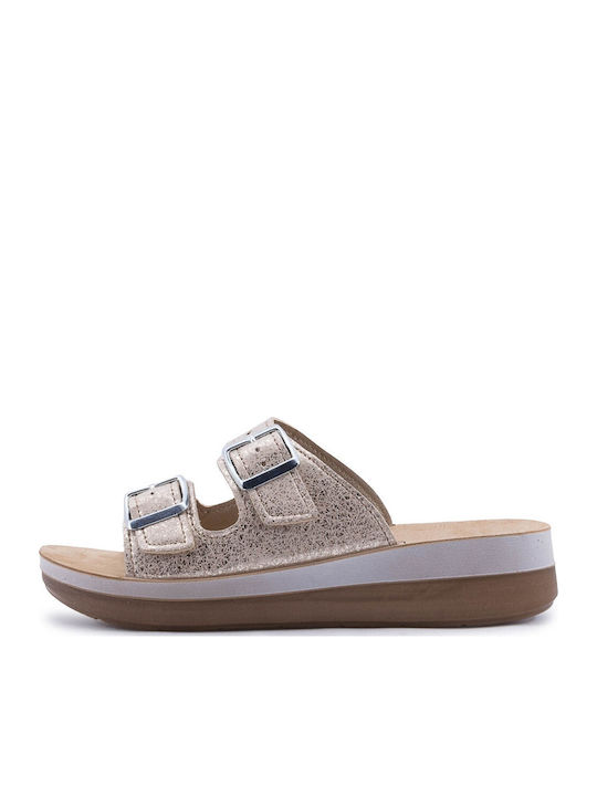 Women's Flat Sandals Beige