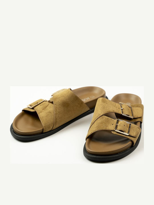 Women's Flat Sandals Brown