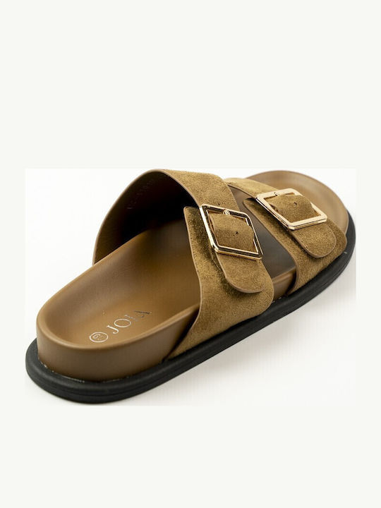 Women's Flat Sandals Brown