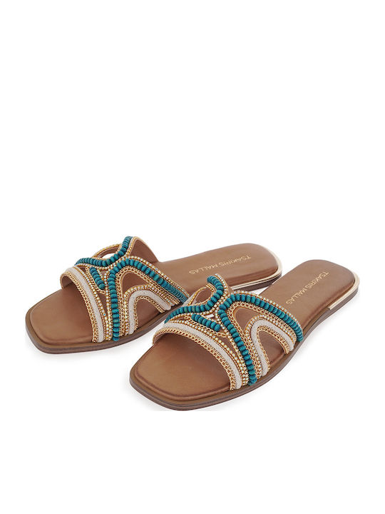 Sandale Casual Damă Din Piele Bej