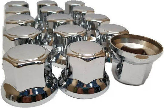 80 Pcs Bolt Nut Caps 32 Mm Chrome Trucks Trailers Others