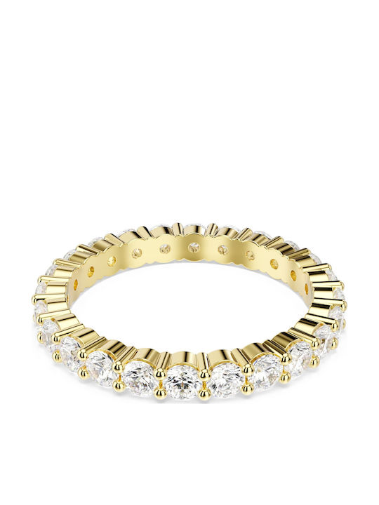 Swarovski Women's Gold Plated Ring with Stones