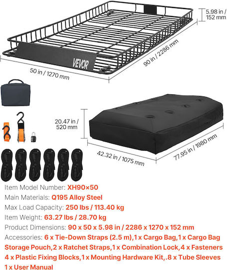 Vevor Car Roof Rack Steel