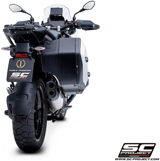 Τελικό Εξάτμισης Sc-project Adventure-r Bmw R 1300 Gs Τιτάνιο-carbon Oem Πλαϊνές Βαλίτσες