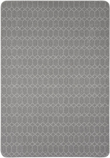 Nikotex Carpets Αντιολισθητικό Χαλί Σαλονιού Belmont Γκρι-άσπρο 133x190