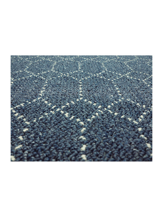 Nikotex Carpets Non-Slip Kitchen Runner Mat Belmont Blue-Ivory 80x150