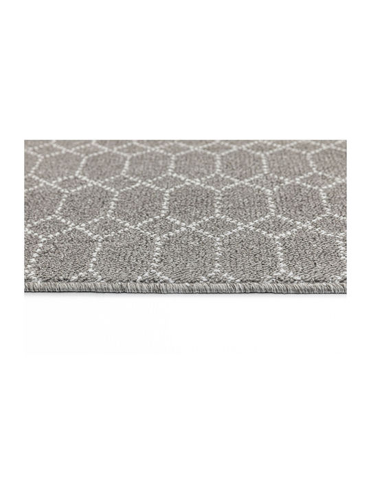 Nikotex Carpets Covoraș Antiderapant Coridor Bucătărie Belmont Gri-alb 67x200
