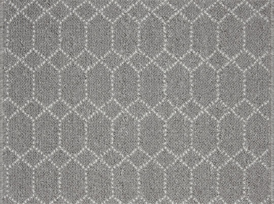 Nikotex Carpets Non-Slip Kitchen Runner Mat Belmont Grey-White 80x150