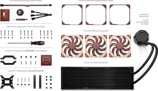 Noctua NL-LC1-42 v2 AIO CPU Liquid Cooling With 3 Fans 140mm