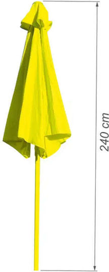 Umbrelă Metalică Galbenă 2.05x2.05m