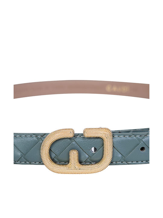 Leather Women's Belt Green