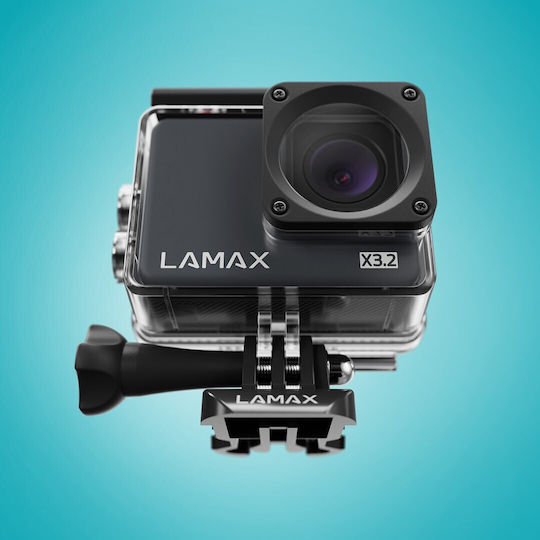 Lamax Екшън Камера X3.2 4K Ultra HD Подводна (с Калъф) с 2" Сензорен Екран и Wi-Fi Черна