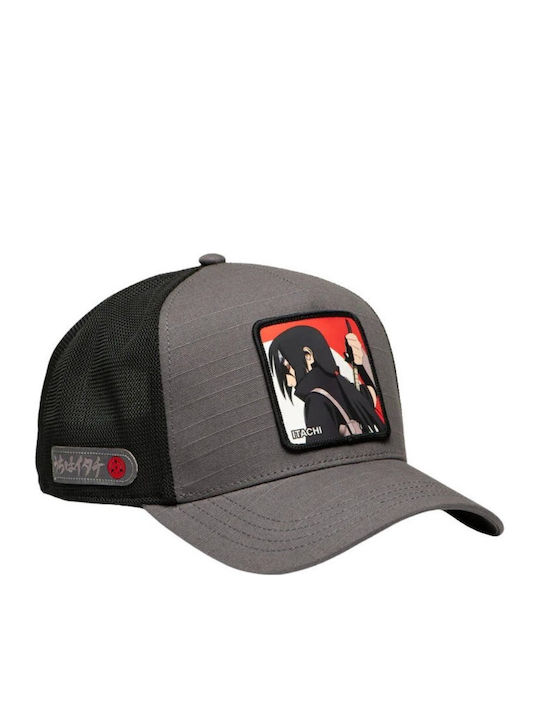 Capslab Jockey Trucker Premium X Naruto Shippuden Ripstop Mesh Cl Ns4 1 Pct Nig Grey-cl Ns4 1 Pct Nig-grey