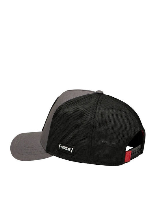 Capslab Jockey Trucker Premium X Naruto Shippuden Ripstop Mesh Cl Ns4 1 Pct Nig Grey-cl Ns4 1 Pct Nig-grey