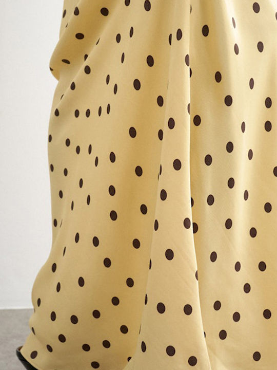 Satin Polka Dot Skirt Buttercream