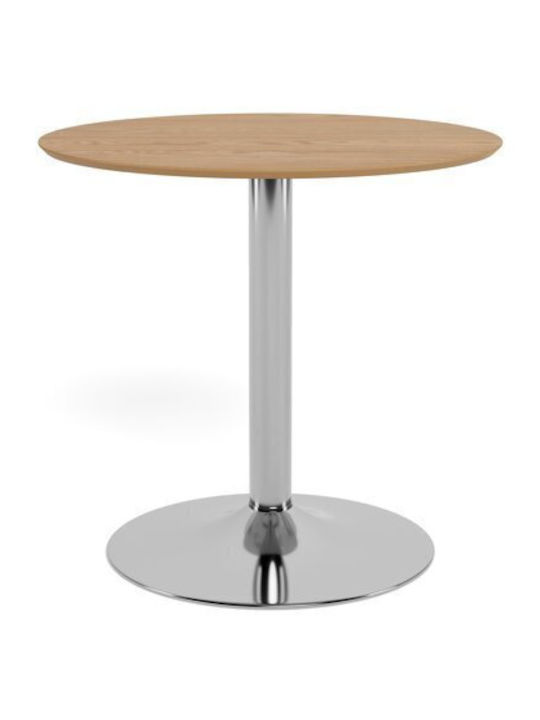 Norsica 1057 Round Extendable Wooden Oak Table 74x74cm