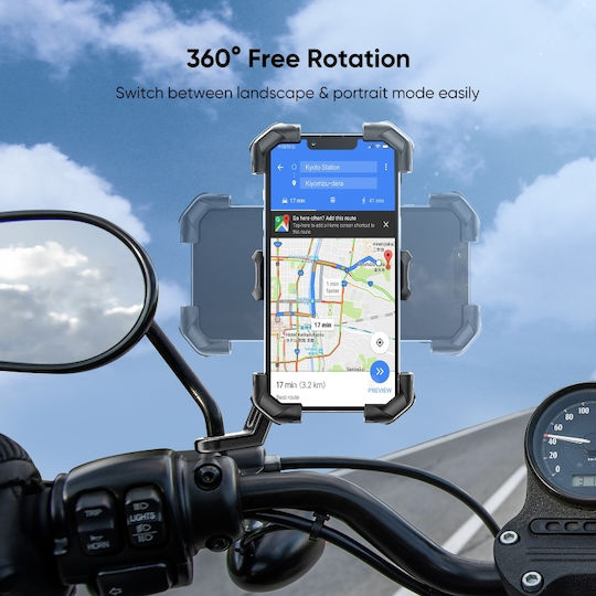 Joyroom Motorcycle Phone Mount with Adjustable Arm for Handlebar