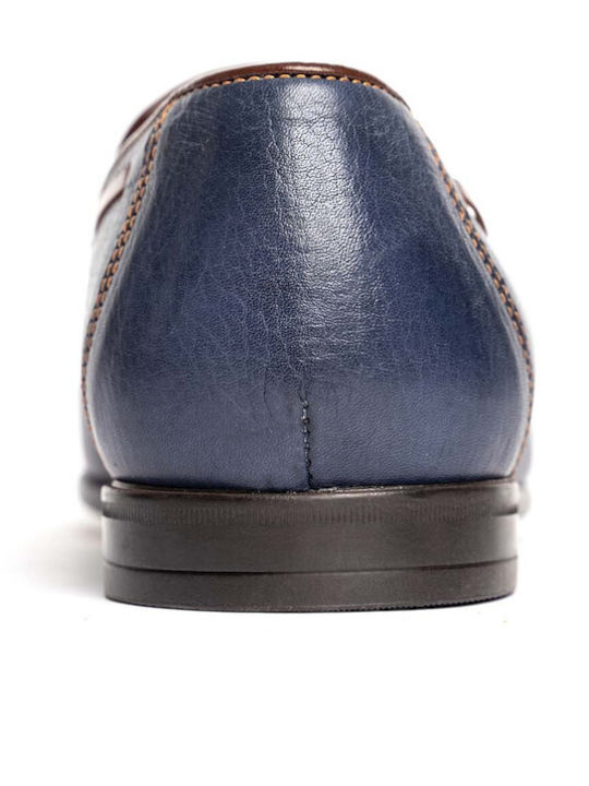 Deri Herren Mokassins in Blau Farbe AR1537